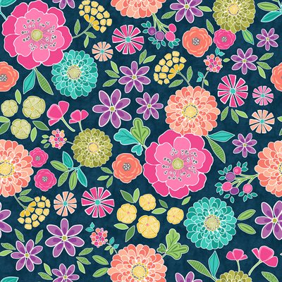 Benartex - Sew Bloom by Cherry Guidry, Main Floral