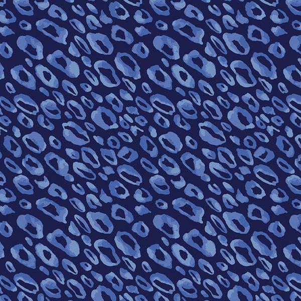 Paintbrush Studios - Lula Blue, Cheetah Spots Dark Blue