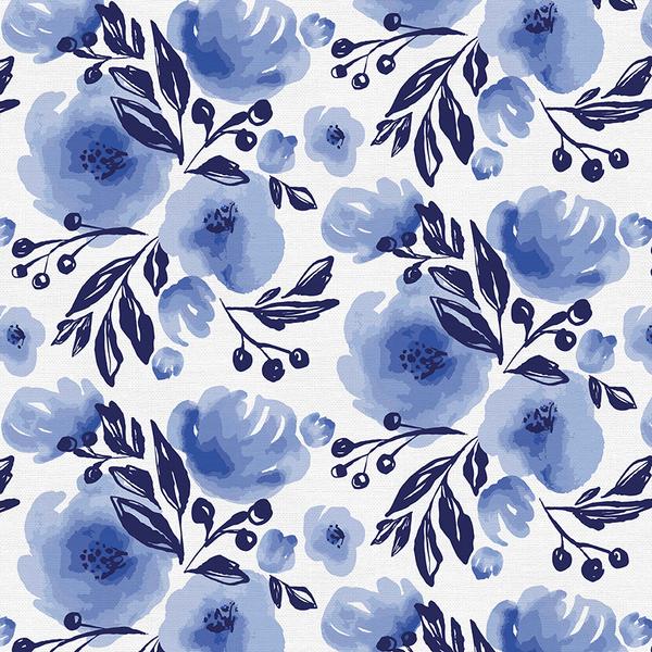Paintbrush Studios - Lula Blue, Nona Floral Indigo