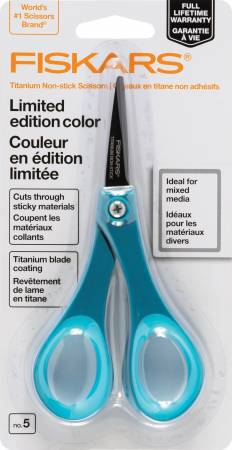 Fiskars Non-Stick Titanium Scissors - BLUE