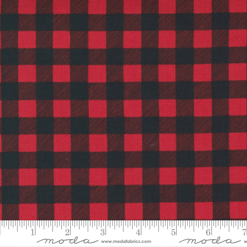 Moda - Home Sweet Holidays by Deb Strain, plaid in red
