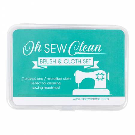 Oh Sew Clean brush and cloth set - Teal