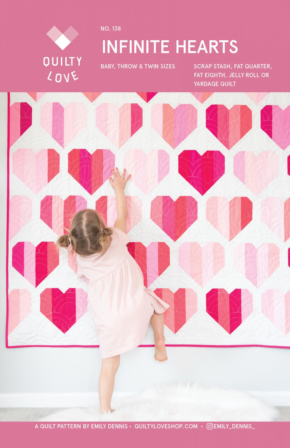 Infinite Hearts Quilt Pattern - Quilty Love