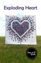 Load image into Gallery viewer, Exploding Heart Quilt Pattern
