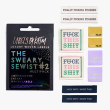 Load image into Gallery viewer, Kylie and the Machine Labels - The Sweary Sewist #2 Multipack
