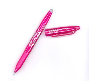 Pilot Frixion Ballpoint Erasable Gel Pens, 0.7mm - pink