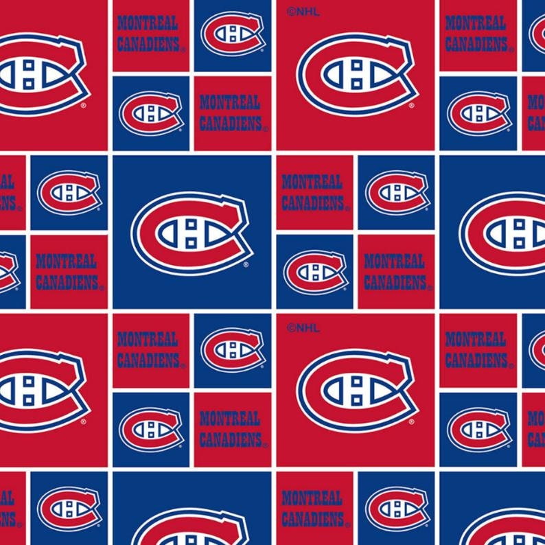 NHL Licensed Team Fabric - Montreal Canadians