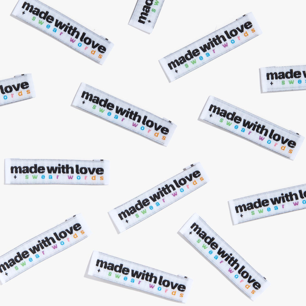 Kylie and the Machine Labels - Made with love and swear words